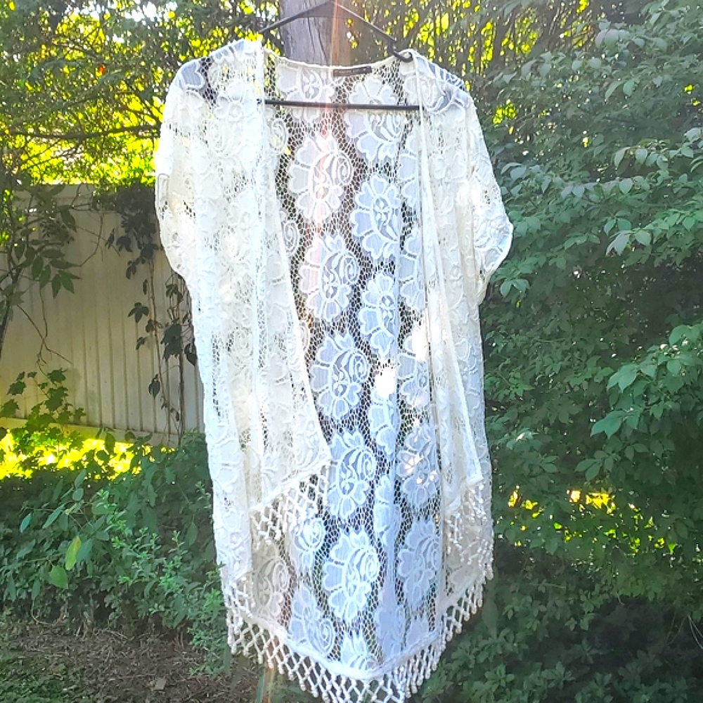 Floral Lace Kimono